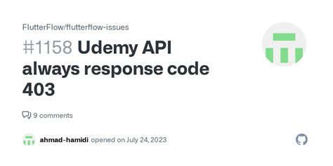 what is api response code 403