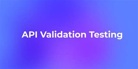 what is api validation