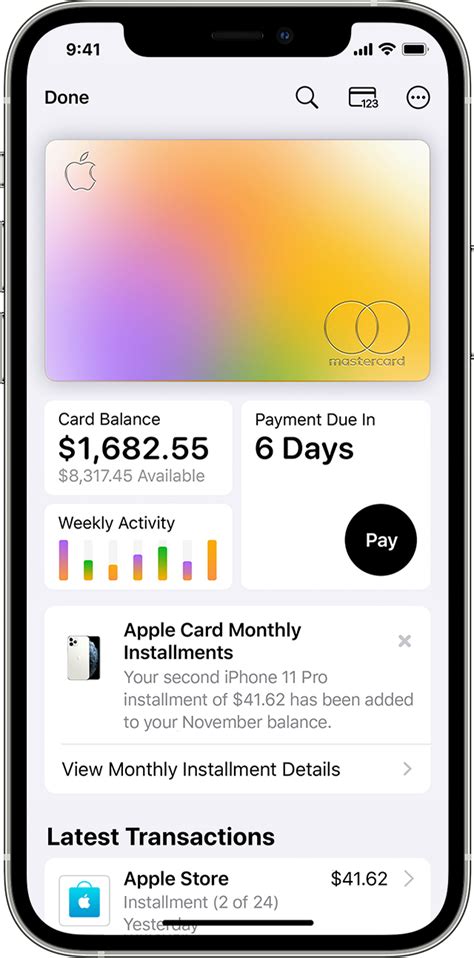 what is apple card monthly installments