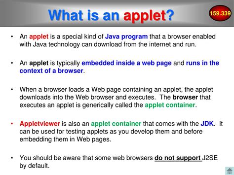 what is applet explain with example