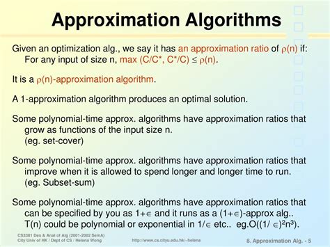 what is approximation algorithm explain with an example