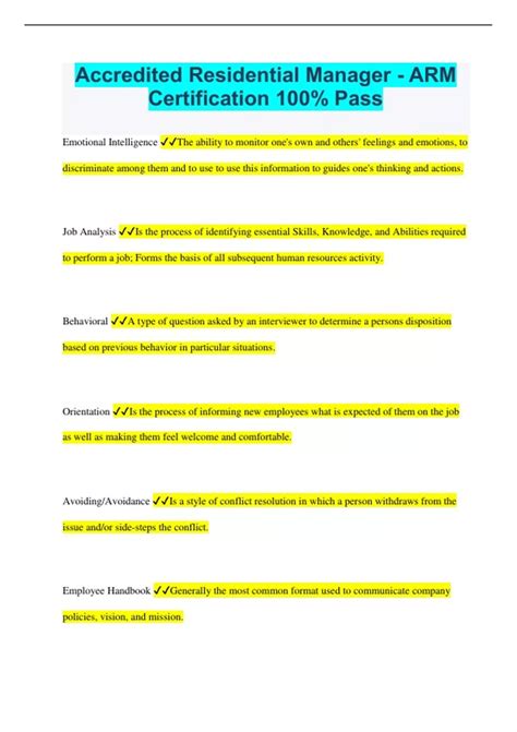 What Is Arm Certification