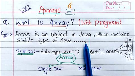 what is array and its types in hindi