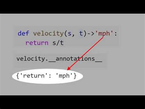 what is arrow in python function