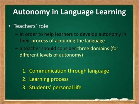 what is autonomy in language learning