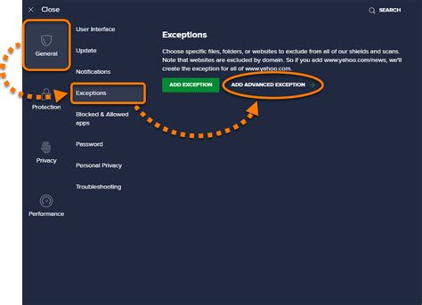 What Is Avast Exceptions