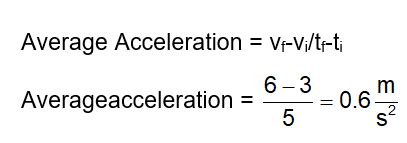 what is average acceleration class 11