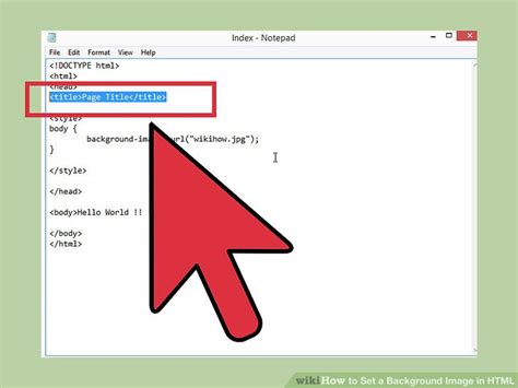 what is background image tag in html