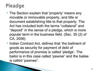 what is bailment and pledge explain with example