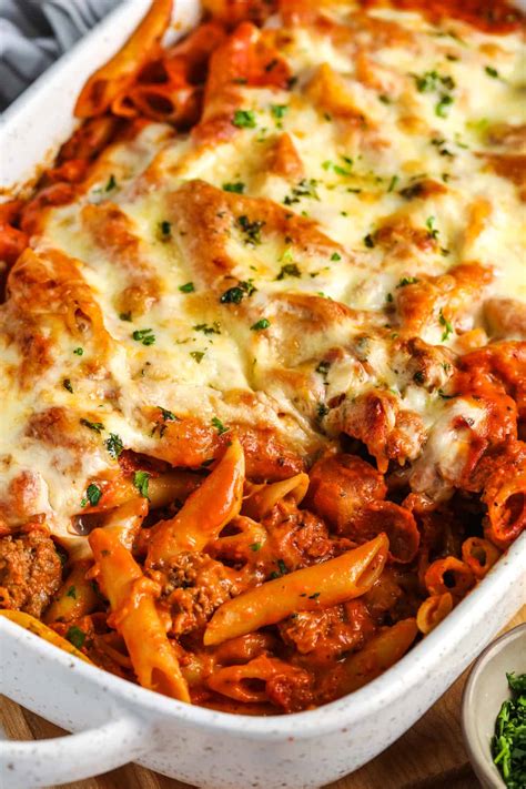 what is baked mostaccioli
