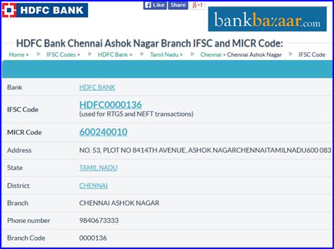 what is bank micr code hdfc