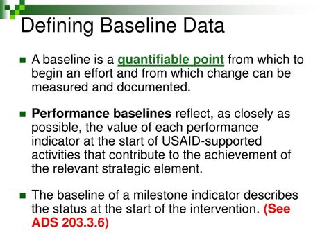 what is baseline in data analysis