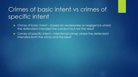 what is basic intent