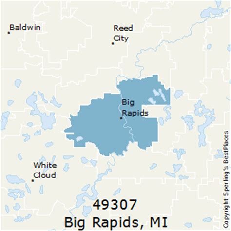 what is big rapids mi zip code