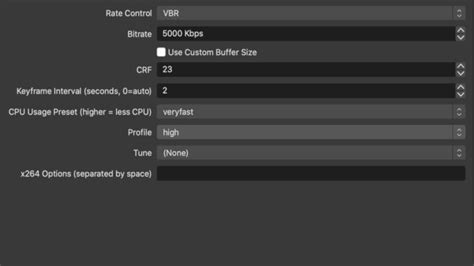 What Is Bitrate For Obs