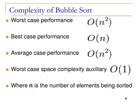 what is bubble sort complexity