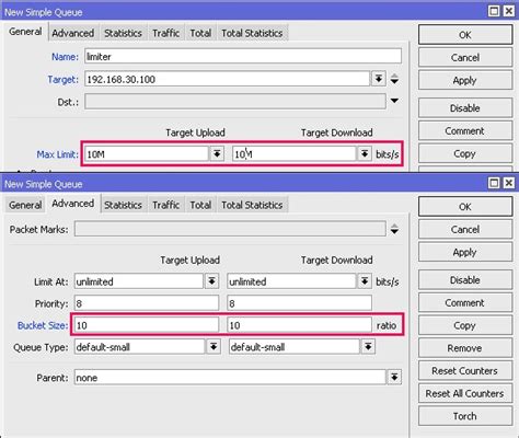 What Is Bucket Size In Mikrotik