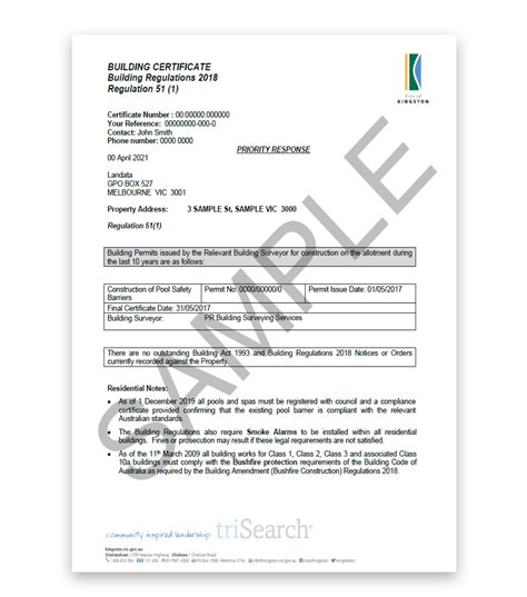 what is building certifier reference number
