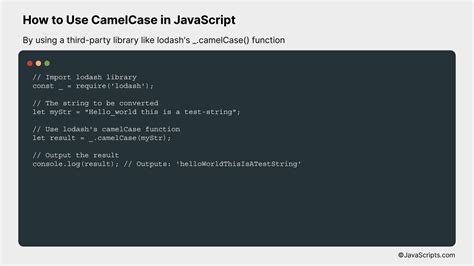 what is camel case in javascript