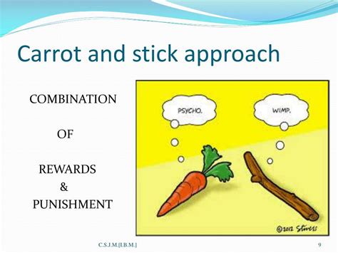 what is carrot and stick approach