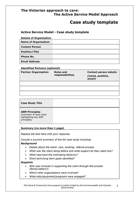 what is case study form