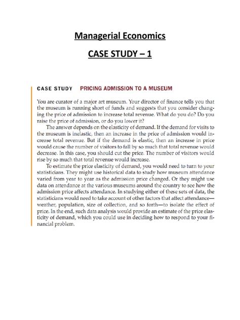 What Is Case Study In Economics