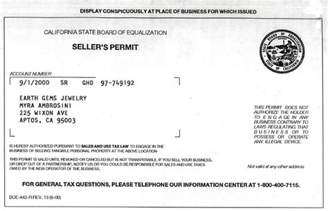 what is cdtfa seller's permit