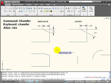 What Is Chamfer Command In Autocad