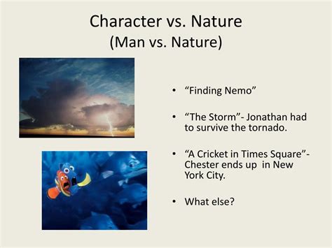 what is character vs nature in a story