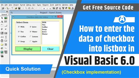 What Is Check Box In Visual Basic 6.0