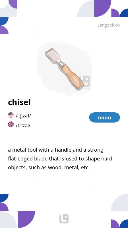 What Is Chisel In Dictionary