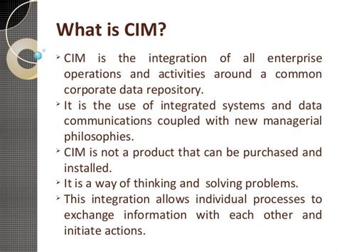 what is cim service