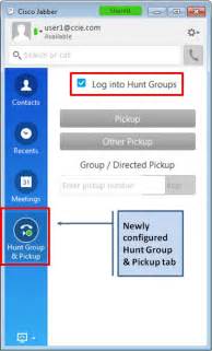 what is cisco jabber hunt group