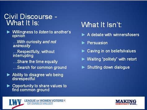 what is civil discourse definition
