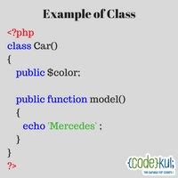 what is class in php with example