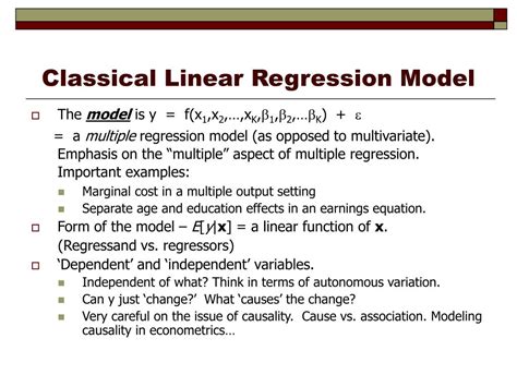 what is classical linear regression model