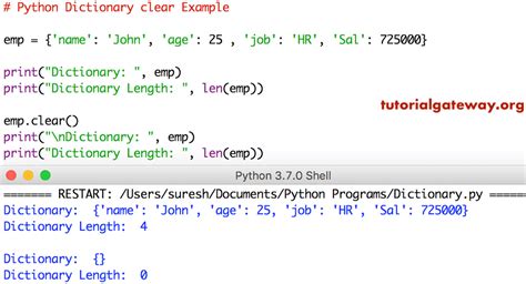 what is clear function in python
