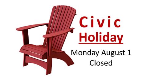 what is closed august civic holiday