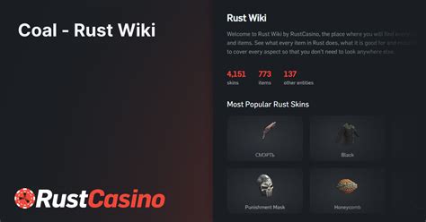 What Is Coal Used For In Rust