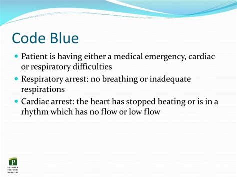 what is code blue in law enforcement