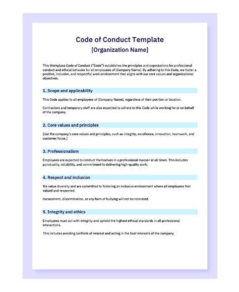 what is code conduct explain