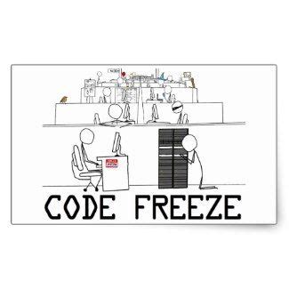 what is code freeze in software testing