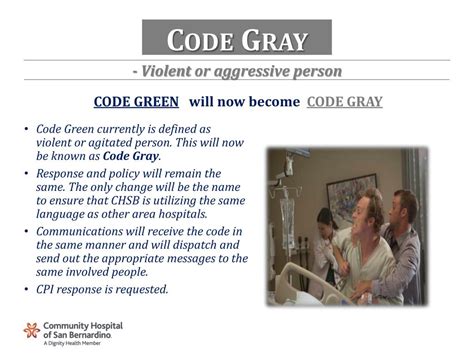 What Is Code Gray In A Hospital