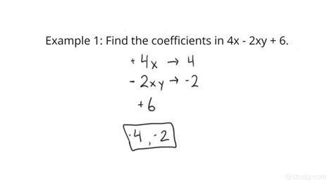 what is coefficient in algebraic expression