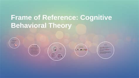 what is cognitive behavioral frame of reference