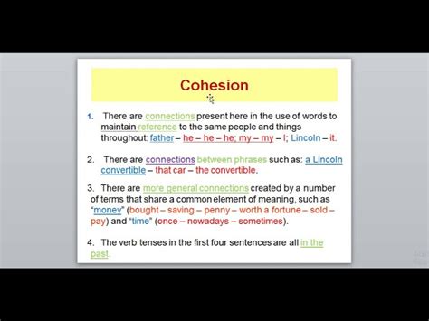 What Is Cohesion In Reading And Writing Skills