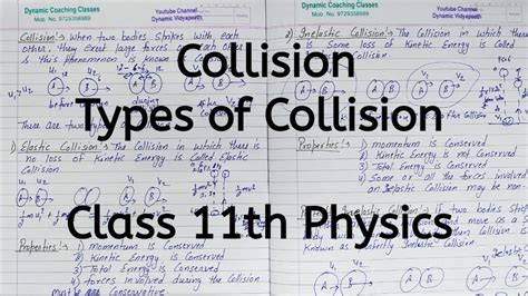 what is collision in physics class 11