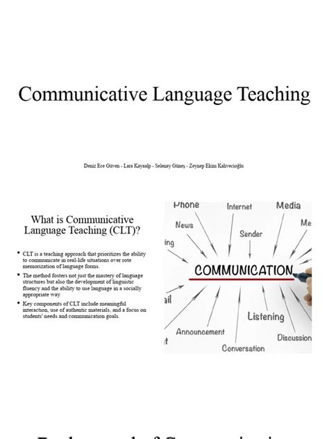 what is communicative language teaching pdf