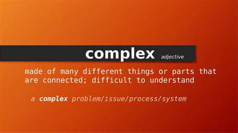 what is complexity meaning