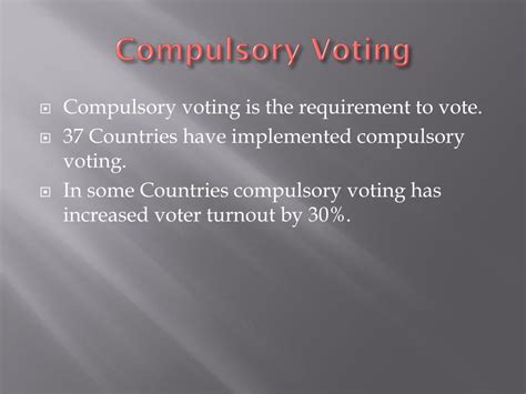 what is compulsory voting in simple terms